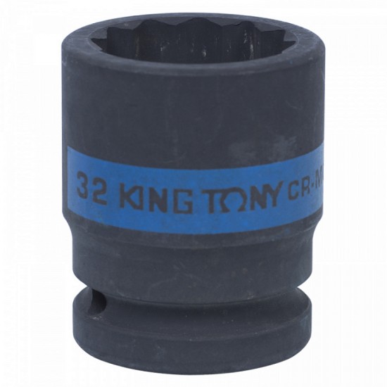
Головка торцевая ударная двенадцатигранная 3/4 32 мм KING TONY 653032M