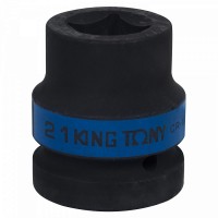 Головка торцевая ударная четырехгранная 1 21 мм футорочная KING TONY 851421M