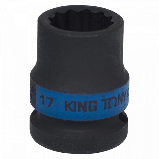
Головка торцевая ударная двенадцатигранная 1/2 17 мм KING TONY 453017M