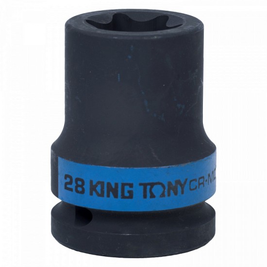 
Головка торцевая ударная TORX Е-стандарт 3/4 E28 L = 56 мм KING TONY 657528M