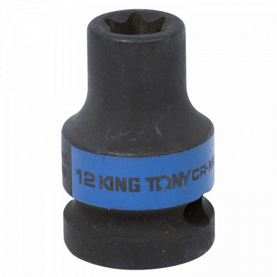
Головка торцевая ударная TORX Е-стандарт 1/2 E12 L = 38 мм KING TONY 457512M