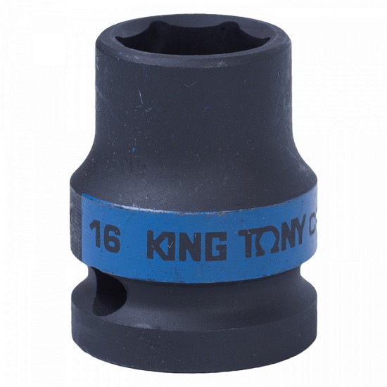 
Головка торцевая ударная шестигранная 1/2 16 мм KING TONY 453516M