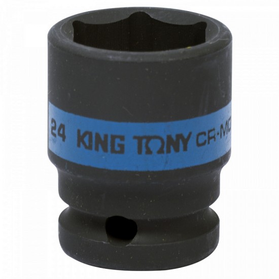 
Головка торцевая ударная шестигранная 1/2 24 мм KING TONY 453524M