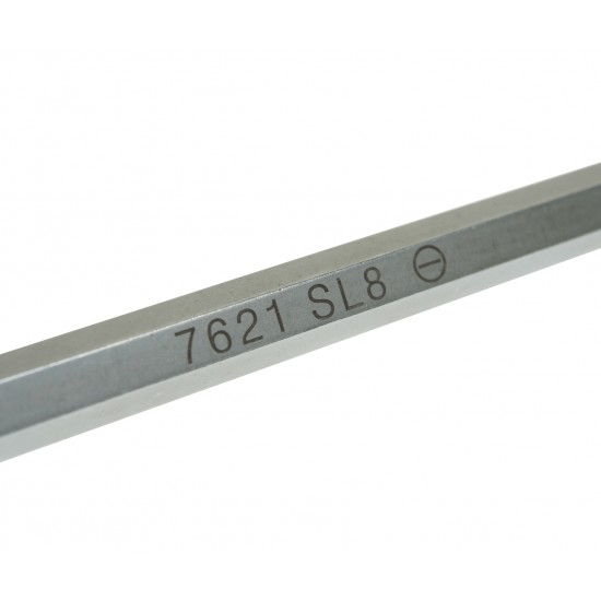 JTC-7621 Отвертка шлицевая SL 8.0х200мм усиленная со сквозным стержнем