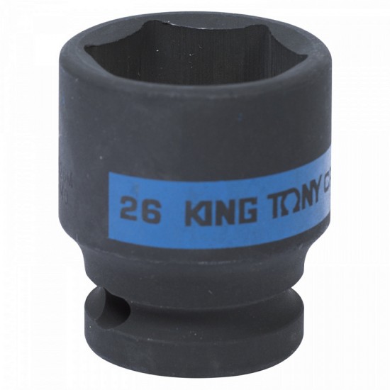 
Головка торцевая ударная шестигранная 1/2 26 мм KING TONY 453526M