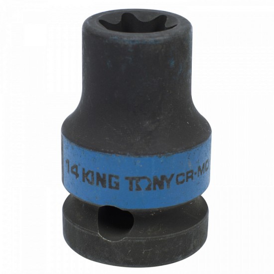 
Головка торцевая ударная TORX Е-стандарт 1/2 E14 L = 38 мм KING TONY 457514M