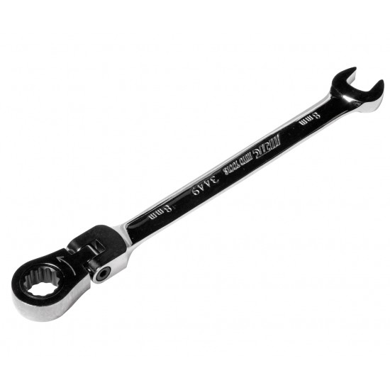 JTC-3449 Ключ комбинированный 8х8мм трещоточный шарнирный