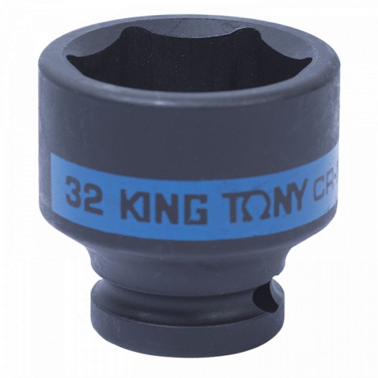 
Головка торцевая ударная шестигранная 1/2 32 мм KING TONY 453532M