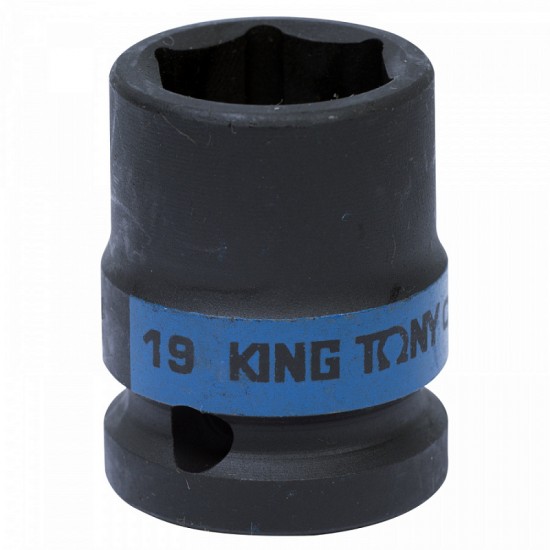 
Головка торцевая ударная шестигранная 1/2 19 мм KING TONY 453519M