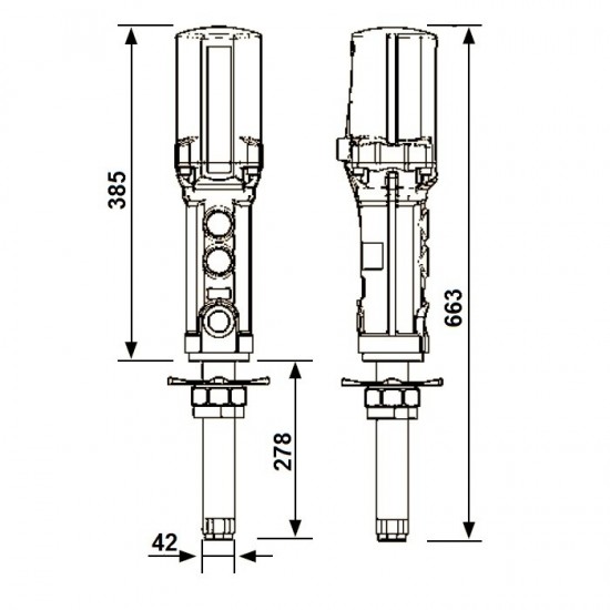 SAMOA 347120 Насос пневматический PumpMaster 4 для масла (5:1)