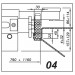 Домкрат канавный (траверса) г/п 2000 кг Werther 496P.04 (OMA 542A.04)