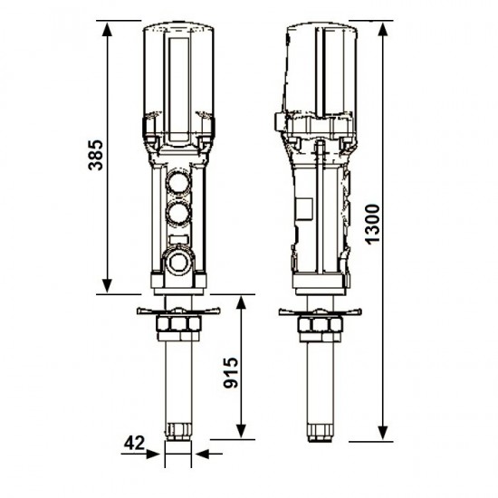 SAMOA 348120 Насос пневматический PumpMaster 4 для масла (5:1) из бочек 205 л